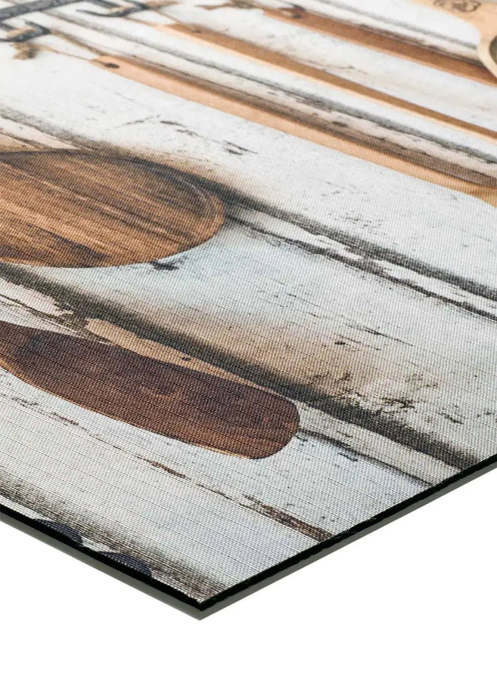ALFOMBRA DE COCINA RICCI CUCINA CON ESTAMPADO RÚSTICO EN MULTICOLOR - Alfombras - El Workshop-100 x 52 x 0.3 cm