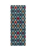 ALFOMBRA DE COCINA RICCI INDONESIA CON ESTAMPADO ÉTNICO EN COLOR VERDE - Alfombras - El Workshop-100 x 52 x 0.3 cm