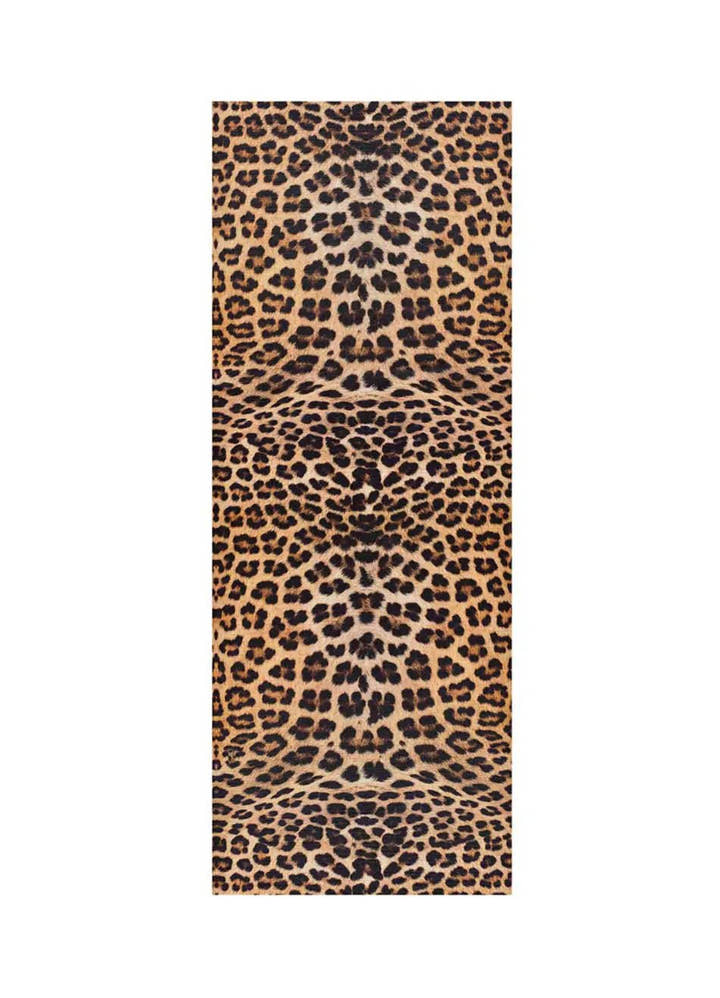 ALFOMBRA DE COCINA RICCI LEOPARDO CON ESTAMPADO ANIMAL EN COLOR AMARILLO - Alfombras - El Workshop-100 x 52 x 0.3 cm