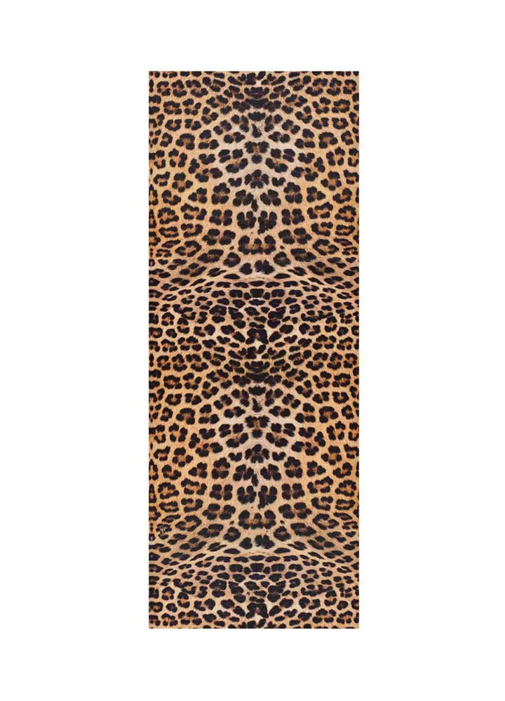 ALFOMBRA DE COCINA RICCI LEOPARDO CON ESTAMPADO ANIMAL EN COLOR AMARILLO, foto de producto
