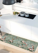 ALFOMBRA DE COCINA RICCI MONET CON ESTAMPADO FLORAL EN MULTICOLOR - Alfombras - El Workshop-100 x 52 x 0.3 cm