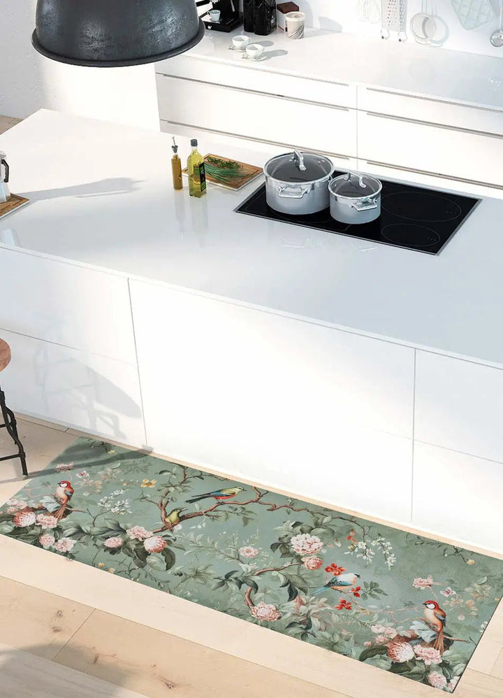 ALFOMBRA DE COCINA RICCI MONET CON ESTAMPADO FLORAL EN MULTICOLOR
