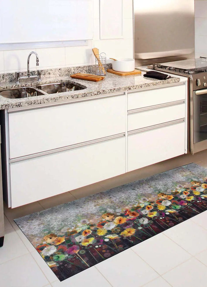 ALFOMBRA DE COCINA RICCI OFELIA CON ESTAMPADO FLORAL EN MULTICOLOR