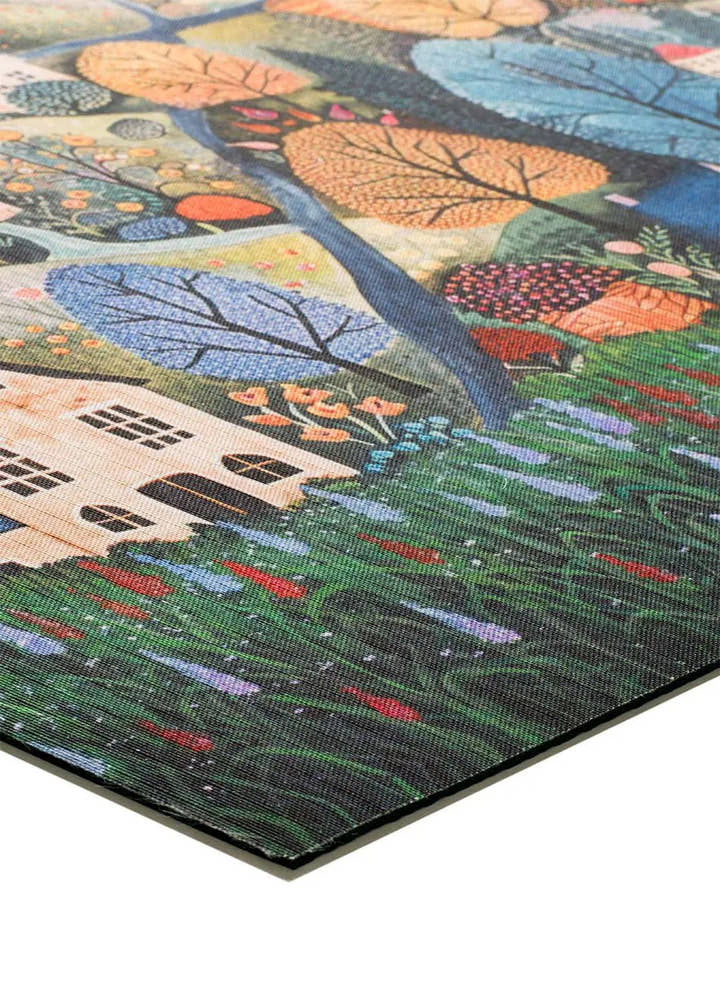 ALFOMBRA DE COCINA RICCI ORTISEI CON ESTAMPADO PAISAJE EN MULTICOLOR - Alfombras - El Workshop-100 x 52 x 0.3 cm