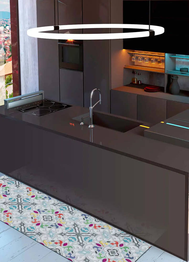 ALFOMBRA DE COCINA RICCI VALENTINA CON ESTAMPADO BOHEMIO EN MULTICOLOR - Alfombras - El Workshop-100 x 52 x 0.3 cm