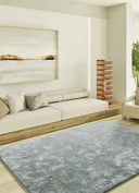ALFOMBRA ROMA LISO DE ESTILO SHAGGY EN COLOR PLATA - Alfombras - El Workshop-110 x 60 x 2.3 cm