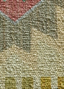 Alfombra Serak 1048 de estilo étnico en multicolor, detalle de la textura