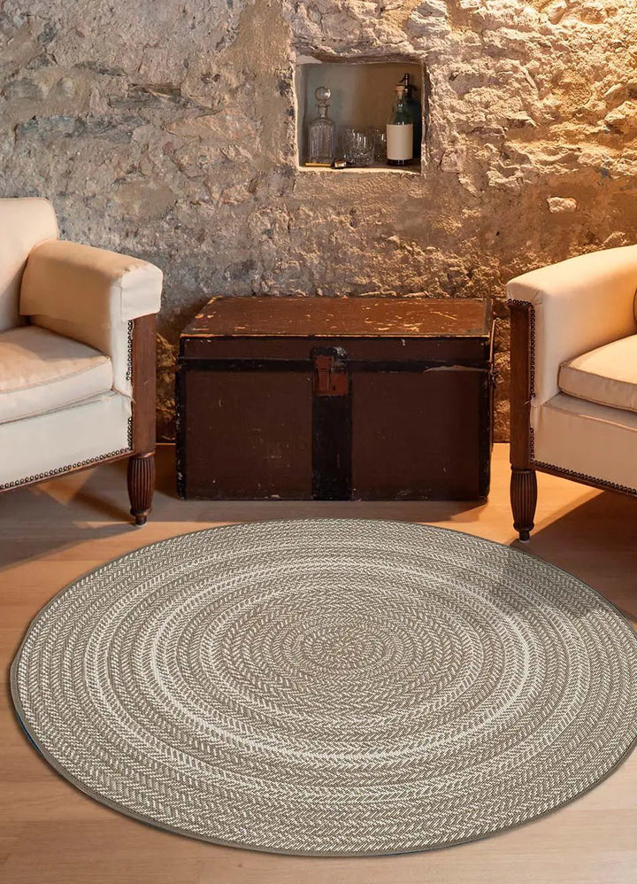 SILVANA 48837 GEOMETRIC RUG IN LINEN COLOR