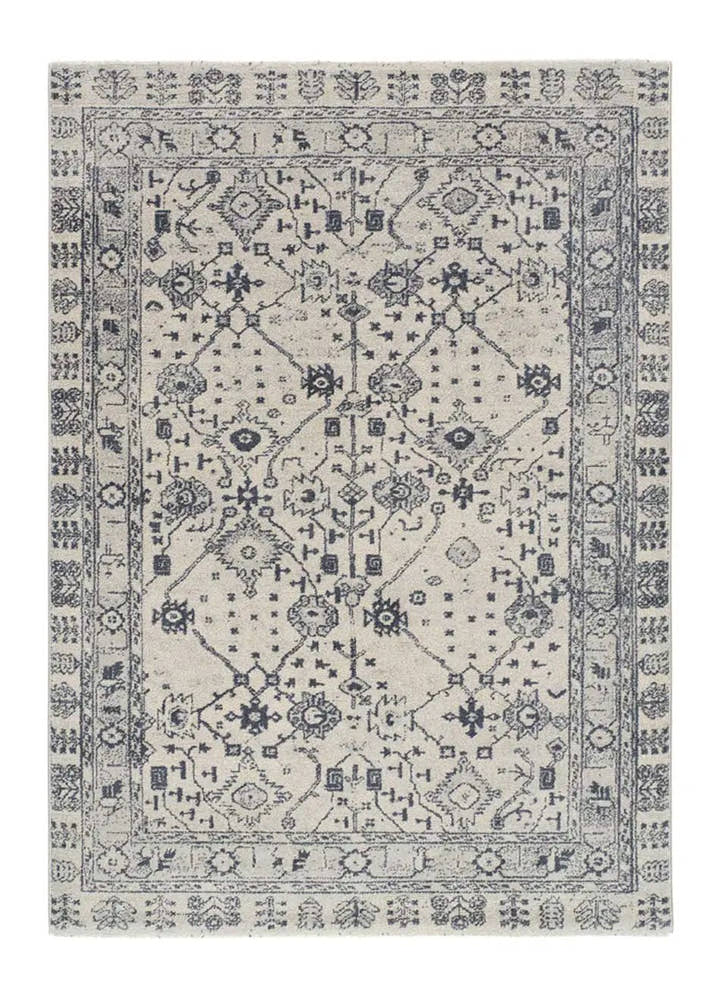 ALFOMBRA SIROCO 16803 DE ESTILO VINTAGE EN COLOR AZUL - Alfombras - El Workshop-200 x 80 x 1.3 cm