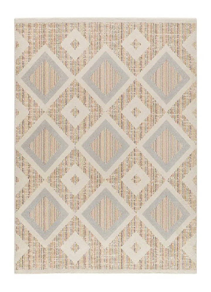 ALFOMBRA SIROCO 16804 DE ESTILO GEOMÉTRICO EN MULTICOLOR - Alfombras - El Workshop-200 x 80 x 1.3 cm