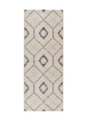 ALFOMBRA SIROCO 16806 DE ESTILO GEOMÉTRICO EN COLOR AZUL Y BLANCO - Alfombras - El Workshop-200 x 80 x 1.3 cm