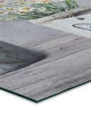 ALFOMBRA DE COCINA SPRINTY CAMOMILLA CON ESTAMPADO FLORAL EN COLOR GRIS - Alfombras - El Workshop-100 x 52 x 0.3 cm
