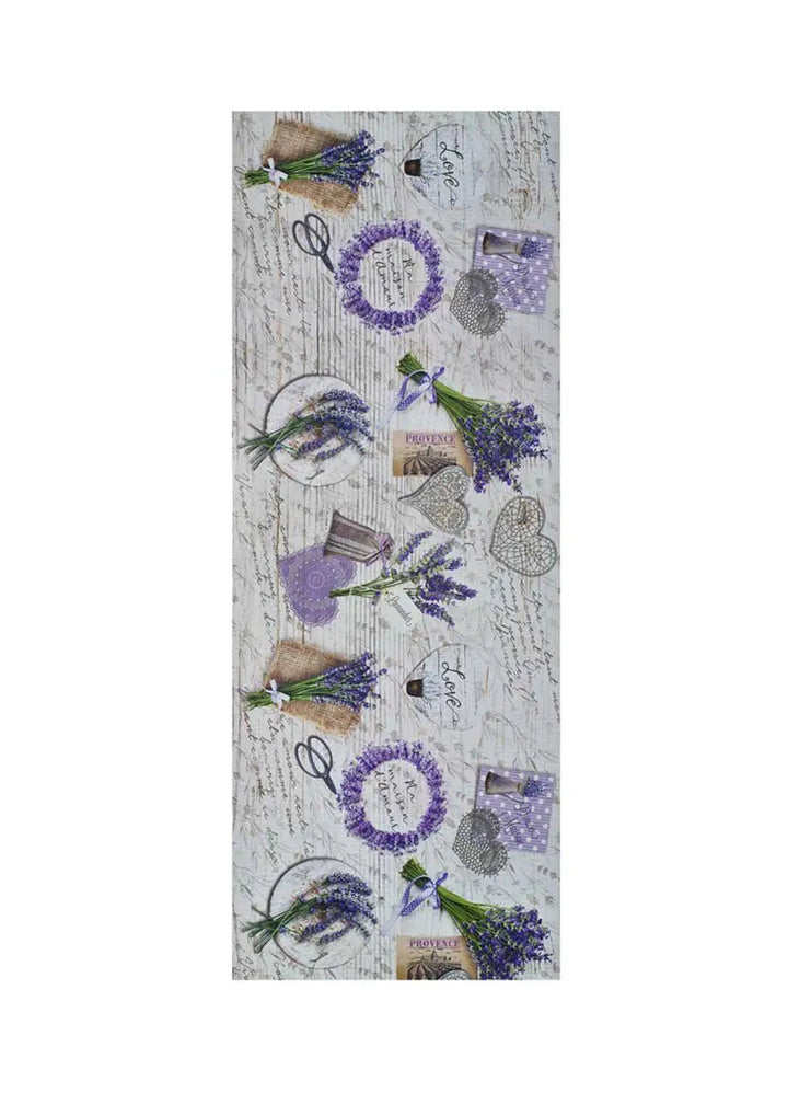 ALFOMBRA DE COCINA SPRINTY PROVENCE CON ESTAMPADO FLORAL EN COLOR VIOLETA, foto de producto