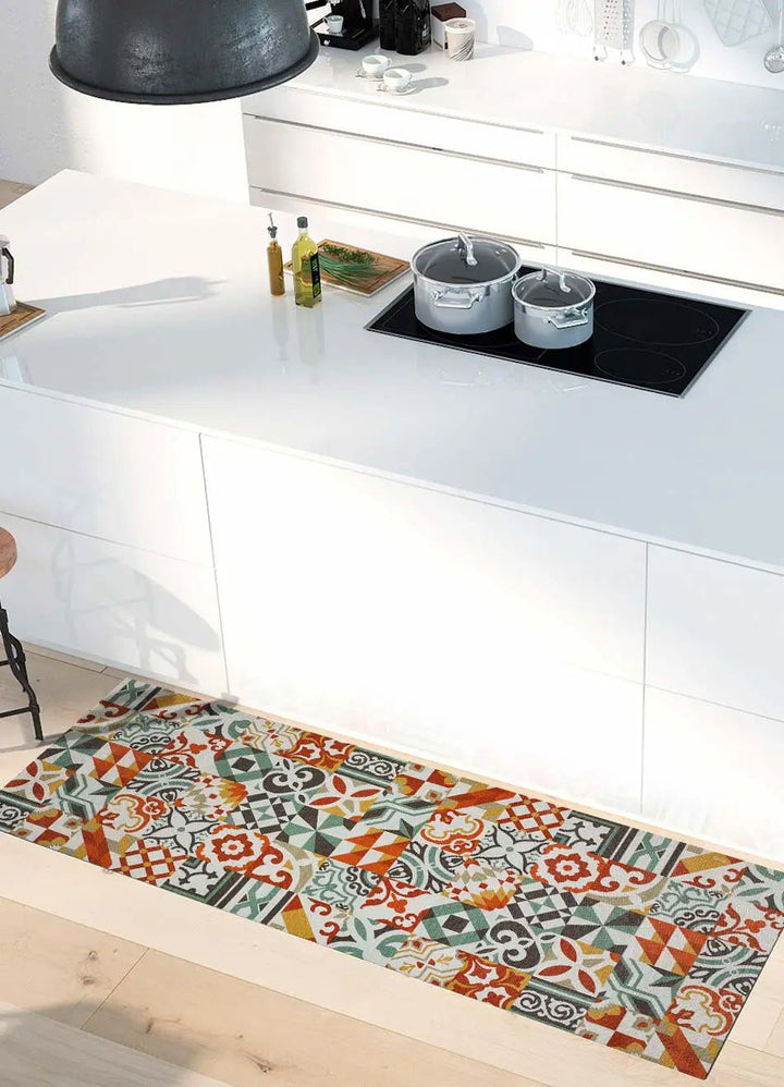 ALFOMBRA DE COCINA SPRINTY TOSCANELLA CON ESTAMPADO BOHEMIO EN MULTICOLOR