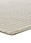 ALFOMBRA VERONA 2252 DE ESTILO GEOMÉTRICO CON RELIEVE EN COLOR CREMA - Alfombras - El Workshop-150 x 80 x 1.4 cm