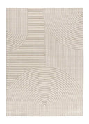 ALFOMBRA VERONA 2252 DE ESTILO GEOMÉTRICO CON RELIEVE EN COLOR CREMA - Alfombras - El Workshop-150 x 80 x 1.4 cm