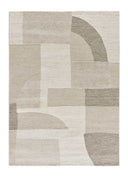ALFOMBRA VERONA 2294 DE ESTILO GEOMÉTRICO CON RELIEVE EN COLOR CREMA - Alfombras - El Workshop-150 x 80 x 1.4 cm