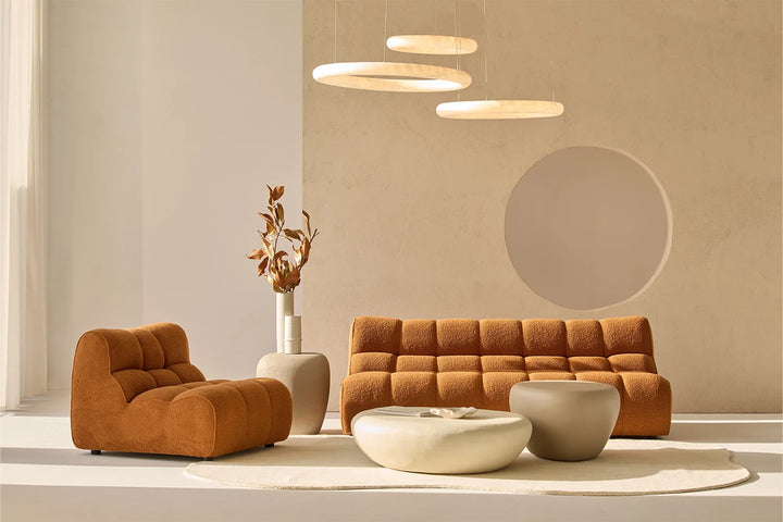 Mesa de centro Oasis gris en microcemento