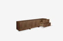 aparador con gabetas para comedor o living madera oscura