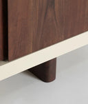 GLARIS WOODEN SIDEBOARD WITH WHITE AND BROWN FINISH