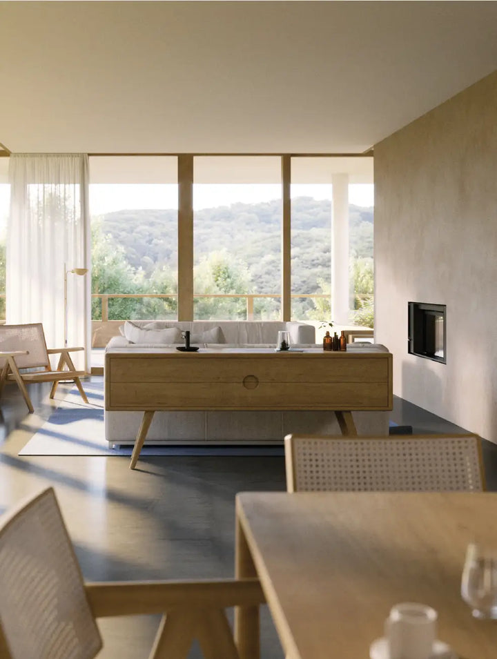 aparador mueble de guardado de madera maciza