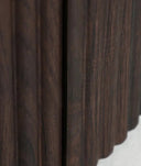 APARADOR VERONA en madera oscura y mármol sintético, de líneas depuradas con textura acanalada - Aparadores - El Workshop - madera mdf