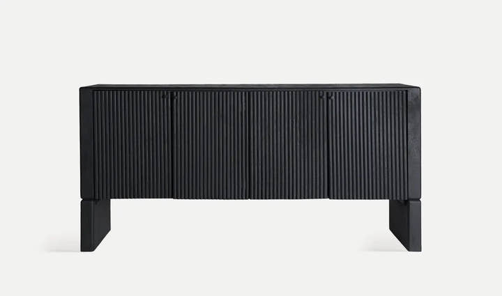 APARADOR WEIDA fabricado en madera de mango de alta calidad en negro - Aparadores - El Workshop - madera de mango