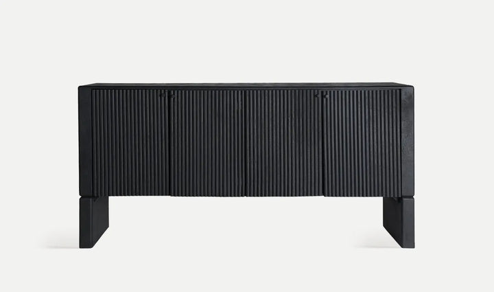 APARADOR WEIDA fabricado en madera de mango de alta calidad en negro