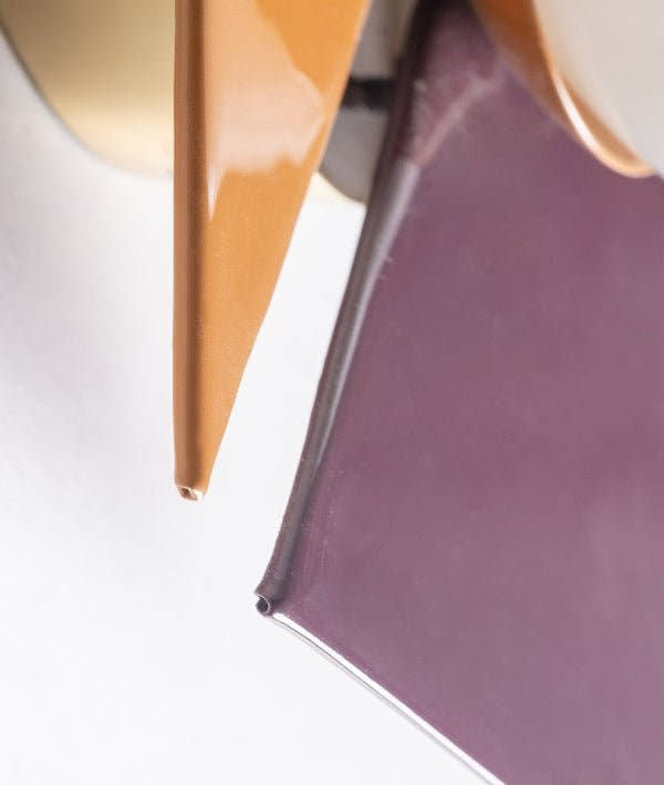 LÁMPARA DE PARED CERNIA morado en hierro geometría y color para un estilo vibrante - Lámparas de pared - El Workshop - hierro