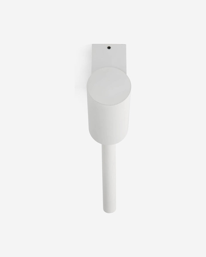 aplique de pared cuadrado de acero blanco mate 5 x 8 x 24 cm, vista 3