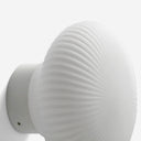 aplique de pared cuadrado de aluminio y cristal blanco 10,3 x 15 x 15 cm, vista 3