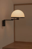 aplique de pared cuadrado negro satinado, vista 12