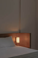 aplique de pared cuadrado nogal 10,8 x 17 x 18 cm, ambiente