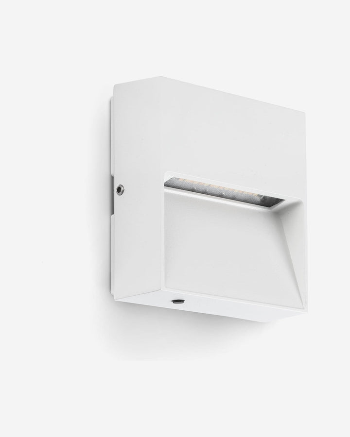 aplique de pared de exterior cuadrado de aluminio 10 x 3,5 x 10 cm, vista 2