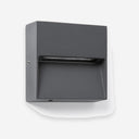 aplique de pared de exterior cuadrado de aluminio 10 x 3,5 x 10 cm, vista 3