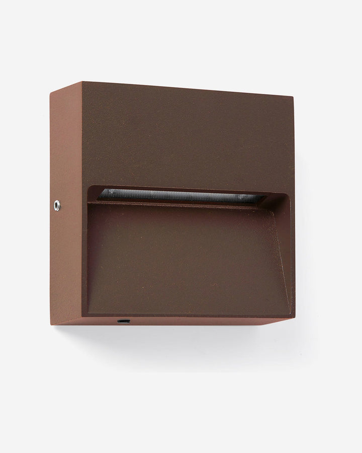 aplique de pared de exterior cuadrado de aluminio 10 x 3,5 x 10 cm, vista 3