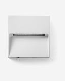 aplique de pared de exterior cuadrado de aluminio 10 x 3,5 x 10 cm, vista 4