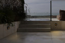 aplique de pared de exterior cuadrado de aluminio 10 x 3,5 x 10 cm