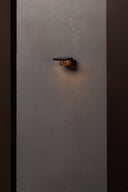 aplique de pared de exterior cuadrado de aluminio gris oscuro 19,5 x 17,3 x 9,3 cm, ambiente