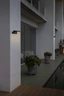 aplique de pared de exterior cuadrado de aluminio gris oscuro 19,5 x 17,3 x 9,3 cm, vista 5