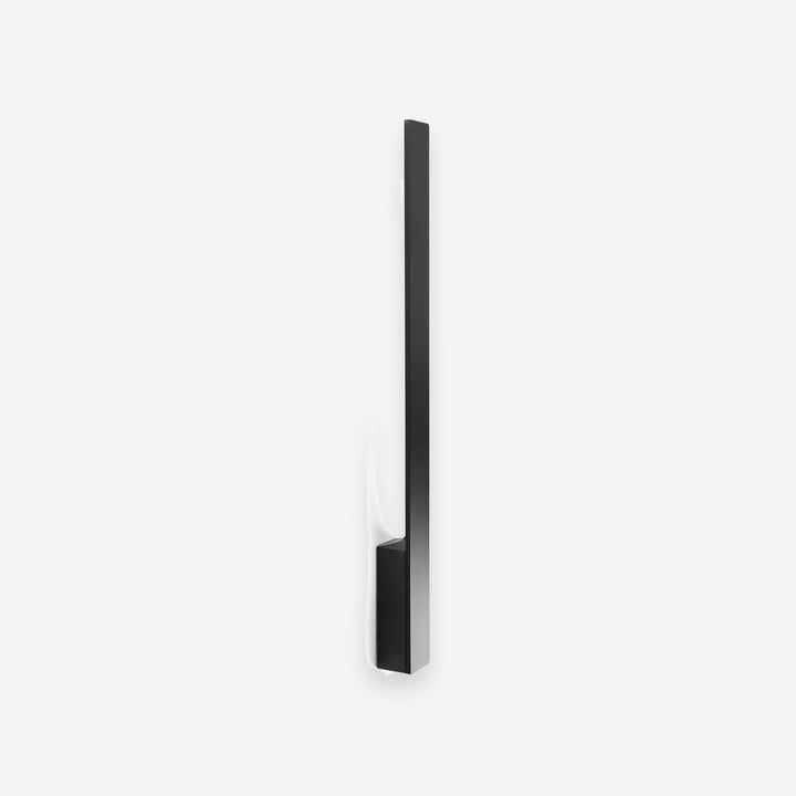 aplique de pared de exterior cuadrado de aluminio y metacrilato negro 4,4 x 4,5 x 60 cm, vista 2