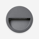 aplique de pared de exterior redondo de aluminio gris oscuro ø11,4 x 11,4 cm