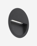aplique de pared de exterior redondo de aluminio gris oscuro ø11,4 x 11,4 cm, vista 2