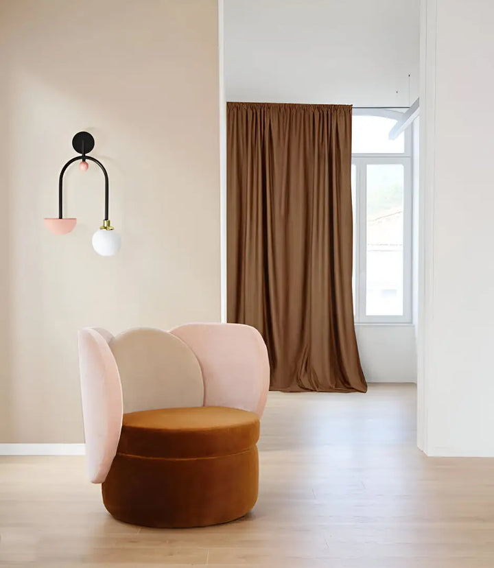 aplique lampara de pared de hierro estilo moderno