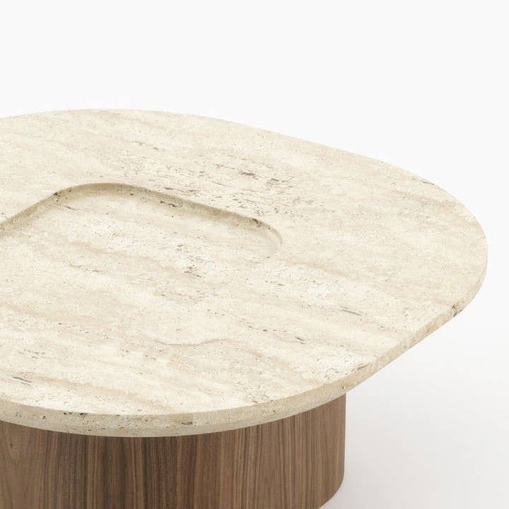 Mesa de centro Lao - Mesa de centro - El Workshop - Laca Beige Gris Mate