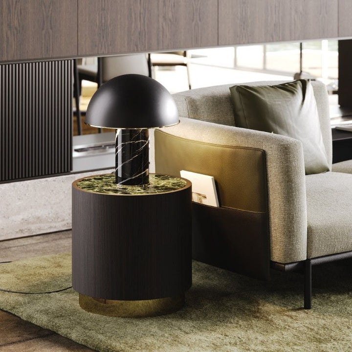 Sofá modular Foster con chaise longue - Sofás - El Workshop - Viena azul profundo