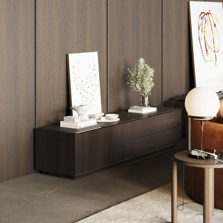 Mueble de TV Kairos - Muebles de tv - El Workshop - Chapa de nogal mate