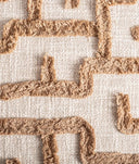 COJÍN BRENDA beige y marrón en equilibrio natural. - Cojines - El Workshop - algodón