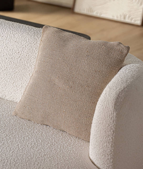 CALASE cushion in shabby chic style in brown tones