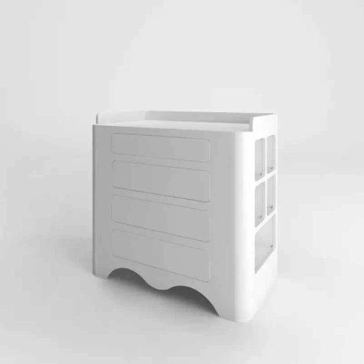 Cómoda Wave Chest sobre fondo gris de estudio (2)